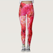 Rosa Blume der Blumen Leggings (Vorderseite)