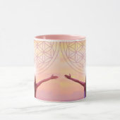 Rosa Blume der Tasse des Lebens - Empowerment des  (Zentrum)