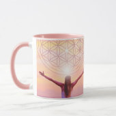 Rosa Blume der Tasse des Lebens - Empowerment des  (Links)