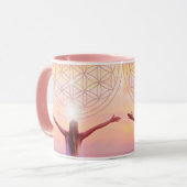 Rosa Blume der Tasse des Lebens - Empowerment des (Vorderseite Links)