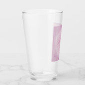 Rosa, Blume des Lebens, geometrisch heilig, mandal Glas (Rechts)