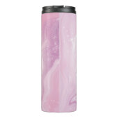 Rosa, Blume des Lebens, geometrisch heilig Thermosbecher (Rückseite)