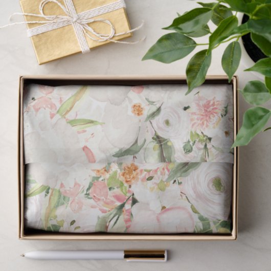 Rosa Blume (Design 23 rosa Serie) Seidenpapier (Geschenk)