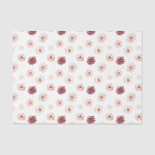 Rosa Blume (Design 25 Pink Serie) Seidenpapier (Vorderseite)
