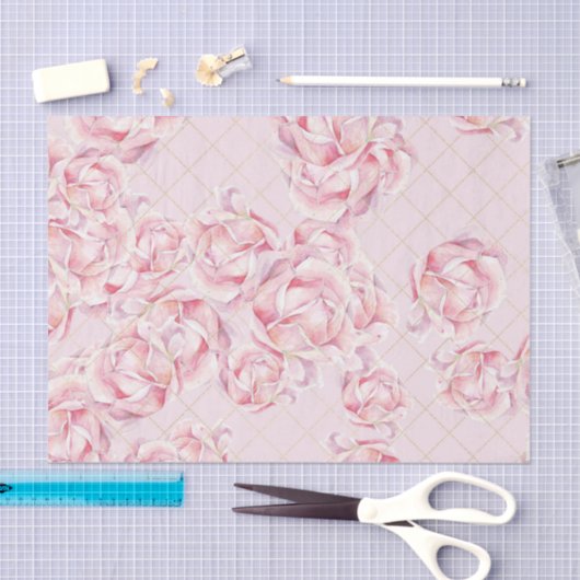 Rosa Blume (Design 57 Pink Serie) Seidenpapier (Handwerk)