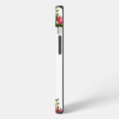 Rosa Blume Design mit iPhone-Initial-Case-Mate C iPhone Hülle (Linke Seite)