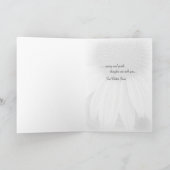 Rosa Blume, die sich von der Operation erholen Karte (Innenseite)