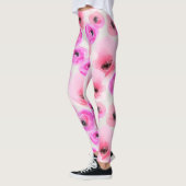 Rosa Blume Digitale Kunst Leggings (Links)