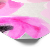 Rosa Blume Digitale Kunst Poster (Ecke)
