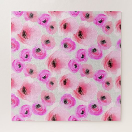 Rosa Blume Digitale Kunst Puzzle (Horizontal)