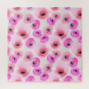 Rosa Blume Digitale Kunst Puzzle