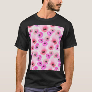 Rosa Blume Digitale Kunst T-Shirt