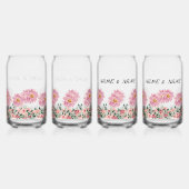 Rosa Blume Dosenglas (Hinten)