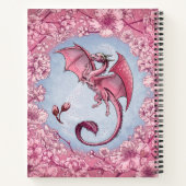 Rosa Blume "Dragon of Spring" Fantasy Art Notizblock (Rückseite)