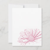 Rosa Blume Effekt Änderung der Adressenankündigung Ankündigung (Rückseite)