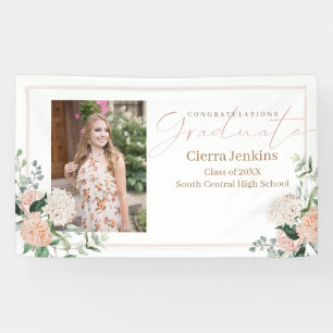 Rosa Blume Ein Foto Kalligrafie Abschluss Banner