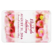 Rosa Blume elegant speichern Dattelmagnete Magnet (Horizontal)