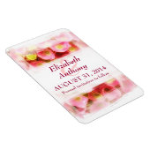 Rosa Blume elegant speichern Dattelmagnete Magnet (Rechte Seite)