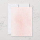 Rosa Blume Elegante Babydusche Danke (Rückseite)