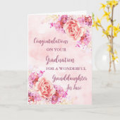 Rosa Blume Enkelin Abschluss Karte (Gelbe Blume)