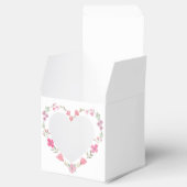 Rosa Blume Erste Kommune Herz Geschenkschachtel (Geöffnet)