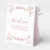 Rosa Blume Erste Kommune Zelt Geschenkschachtel (Rückseite)