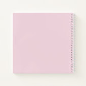 Rosa Blume Erstes Gästebuch Notizblock (Rückseite)