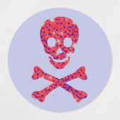 Rosa Blume Etiketten (Design 1)