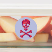 Rosa Blume Etiketten (Befestigt)