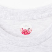 Rosa Blume Etiketten (Befestigt)