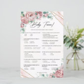 Rosa Blume Eukalyptus Babytrium (Stehend Vorderseite)