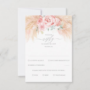 Rosa Blume Exotic Wedding RSVP