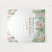 Rosa Blume Fab Cooles Brautparty Tapestry Wandteppich (Vorderseite (Horizontal))