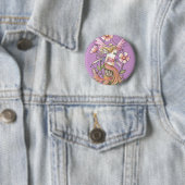 Rosa Blume Fairy Art Button (Beispiel)