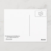 Rosa Blume Fairy Art Postkarte (Rückseite)