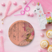 Rosa Blume Fairy Pappteller (Party)