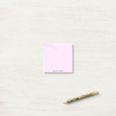 Rosa Blume Farbverlauf Personalisiert Post-it Klebezettel (Auf Schreibtisch)