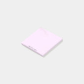 Rosa Blume Farbverlauf Personalisiert Post-it Klebezettel (angewinkelt)