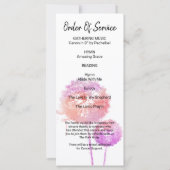 Rosa Blume Feier des Lebens Fotokarte (Rückseite)