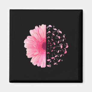 Rosa Blume Flamingo Brustkrebs Monat Magnet
