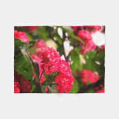 Rosa Blume Fleece Blanket, kleine (Vorderseite (Horizontal))