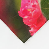Rosa Blume Fleece Blanket, kleine (Ecke)