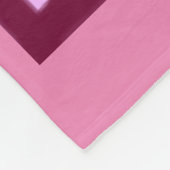 Rosa Blume Fleece Blankon (Ecke)
