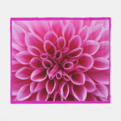 Rosa Blume Fleece Blankon Medium (Vorderseite (Horizontal))