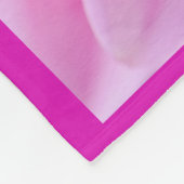 Rosa Blume Fleece Blankon Medium (Ecke)