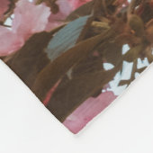 Rosa Blume Fleecedecke (Ecke)