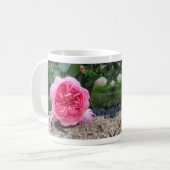 Rosa Blume Flora Botanische Garten Tasse (Vorderseite Links)