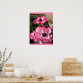 Rosa Blume Florenz Hütte Garten Poster (Küche)