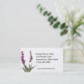 Rosa Blume Florist Shop Visitenkarte (Stehend Vorderseite)