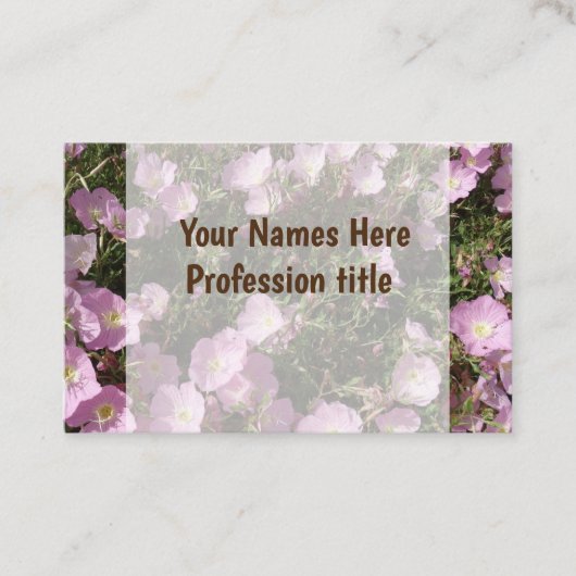 Rosa Blume Foto Berufliche Visitenkarte (Vorderseite)